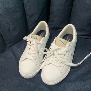 White polo sneakers